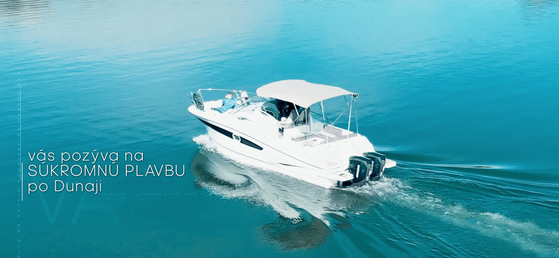 Boat for private cruises on the Danube